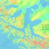 Punta Arenas topographic map, elevation, terrain