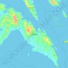 Masbate topographic map, elevation, terrain