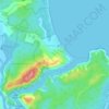 Pambula Beach topographic map, elevation, terrain