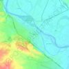 Deir ez-Zor topographic map, elevation, terrain