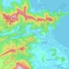 Xã Hòa Bắc topographic map, elevation, terrain