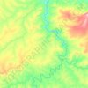 Ribeirãozinho topographic map, elevation, terrain
