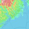 Larvik topographic map, elevation, terrain