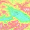 Erzincan merkez topographic map, elevation, terrain