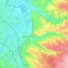 Perreux topographic map, elevation, terrain