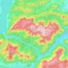 Höllengebirge topographic map, elevation, terrain
