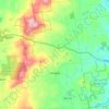 Temple topographic map, elevation, terrain