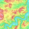 Chotilsko topographic map, elevation, terrain