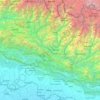 जनकपुर अञ्चल topographic map, elevation, terrain