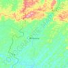 Miracema topographic map, elevation, terrain