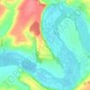 Éclusier-Vaux topographic map, elevation, terrain