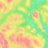 Alvdal topographic map, elevation, terrain