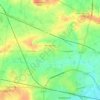 Hondeghem topographic map, elevation, terrain