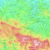 Jelenia Góra County topographic map, elevation, terrain