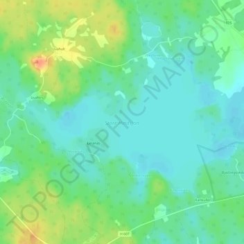 Store Hindsjön topographic map, elevation, terrain