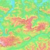 Massif mort topographic map, elevation, terrain