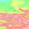 Чуйская область topographic map, elevation, terrain