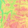 Hattfjelldal topographic map, elevation, terrain