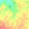 Higuera de Llerena topographic map, elevation, terrain