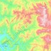 Petorca topographic map, elevation, terrain