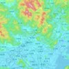 潮安区 topographic map, elevation, terrain