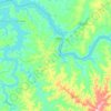 Sertaneja topographic map, elevation, terrain