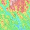 Skien topographic map, elevation, terrain