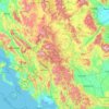 Epirus - Western Macedonia topographic map, elevation, terrain