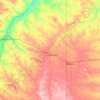 Wibaux County topographic map, elevation, terrain