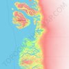 Qeqertalik topographic map, elevation, terrain