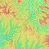 Bucketty topographic map, elevation, terrain