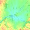 Alcolea de Tajo topographic map, elevation, terrain