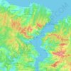 Sarıyer topographic map, elevation, terrain