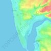 Agon-Coutainville topographic map, elevation, terrain