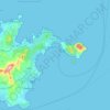 Figari/Golfo Aranci topographic map, elevation, terrain