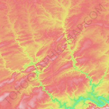 Мурбайский наслег topographic map, elevation, terrain