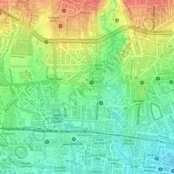 Pasirkaliki topographic map, elevation, terrain