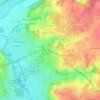 Coulaines topographic map, elevation, terrain