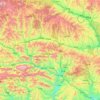 山阳县 topographic map, elevation, terrain