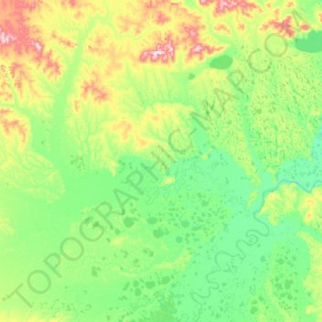 Абыйский наслег topographic map, elevation, terrain