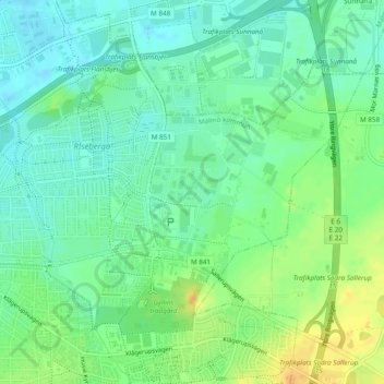Toftanäs topographic map, elevation, terrain