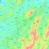 Xian de Le'an topographic map, elevation, terrain