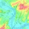 Vouharte topographic map, elevation, terrain