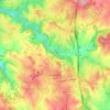 Perpezac-le-Noir topographic map, elevation, terrain