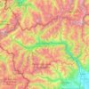 Aosta Valley topographic map, elevation, terrain