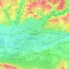 Bergerac topographic map, elevation, terrain