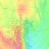 Lençóis topographic map, elevation, terrain