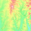 Irará topographic map, elevation, terrain
