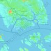 Singapore topographic map, elevation, terrain