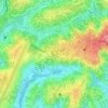 Ékounou topographic map, elevation, terrain